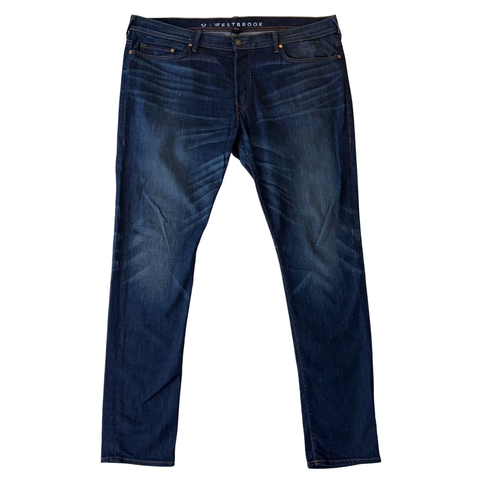True Religion Rocco x Russell Westbrook Mens 44 Blue Relaxed Skinny Jeans